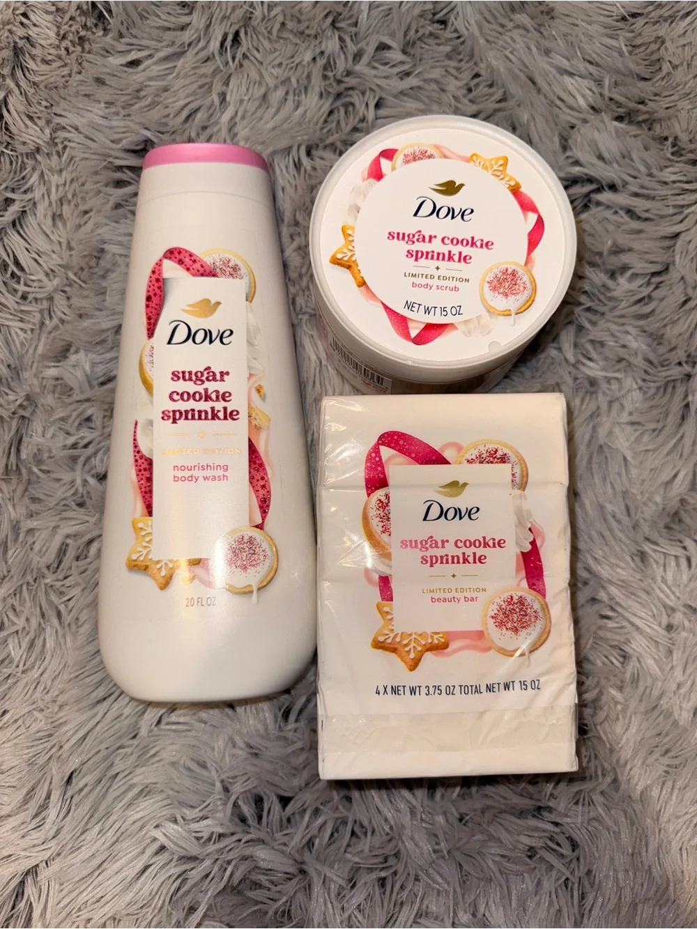 Dove Sugar Cookie Sprinkle Nourishing Bath & Body Set-Limited Edition